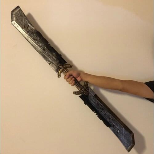 1.1 m long Double-Faced Sword Knife Cosplay Endgame Gauntlet Costume Halloween Props