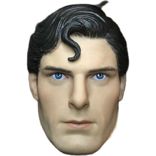 1/6 Scale Christopher Reeve Male Haed Sculpt Male Figure Accessory Collecible for 12'' Action Figure
