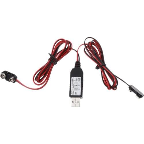 2in1 USB Type C Replace 9V Battery Power Supply Cable Dual 9V Battery Eliminator E65A