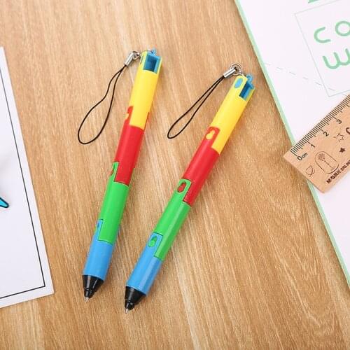 20 Pcs Creative Stationery Foldable Disassembly Cartoon Ballpoint Pen Cute Student Prize Gift Personality Fun Pen Kawaii
