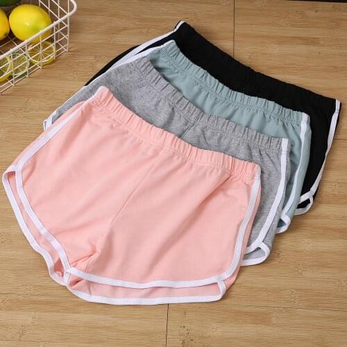 2020 Women Blend Summer Short Pants Contrast Binding Side Split Elastic Waist Patchwork Casual Beach Party Shorts New Hot