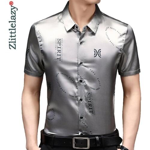 2021 designer letter mens shirts for men clothing korean fashion summer short sleeve shirt luxury dress casual clothes jersey 65