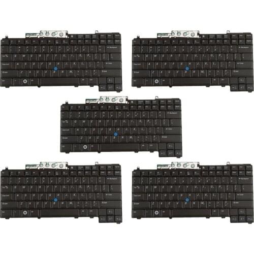 5x New Keyboard for D630 D830 D830 0DR160 Laptop(Black Frame) US Layout
