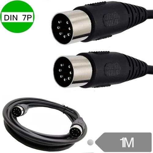 7 Pin Din Midi Cable. Foot Switch to Amp/Synth/Rocktron/Fender/Fractal, cord