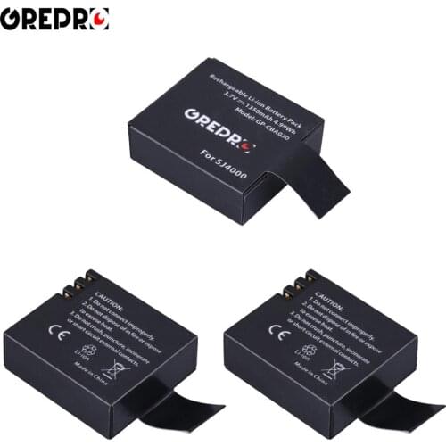 3x 1350mAh SJCAM sj4000 PG1050 Battery for SJCAM SJ4000 SJ4000WIFI SJ5000 SJ5000PLUS SJ6000WIFI sj7000 sj8000 sj9000 M10 H9 H3