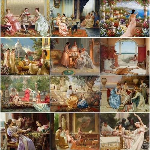 EverShine Diamond Embroidery Portrait Full Square Diamond Painting Woman Cross Stitch Mosaic Rhinestone Beaded Handmade Gift