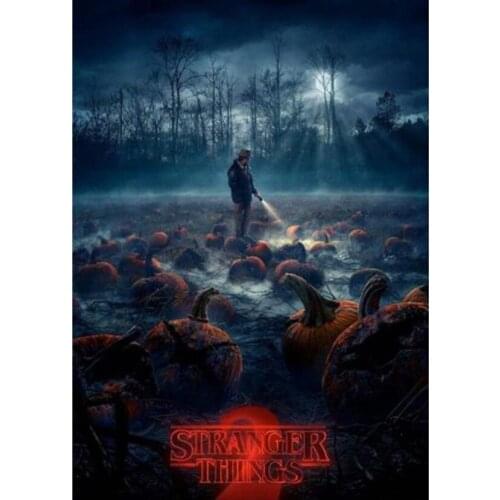 Diamond Embroidery Stranger Thing 5D Diamond Painting Full Drill Mosaic Picture of Rhinestones Cross-stitch JX521