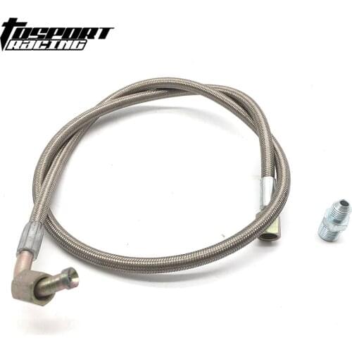 Aluminum 24" Oil Line Kit For T3/T4 Turbo Oil Feed Line Kit For Toyota Nissan Subaru