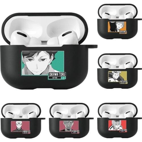 Anime Volleyball Haikyuu Wireless Bluetooth Headphones Cover For Apple Air Pods Pro Funda Earphone Case For AirPods Pro Cases