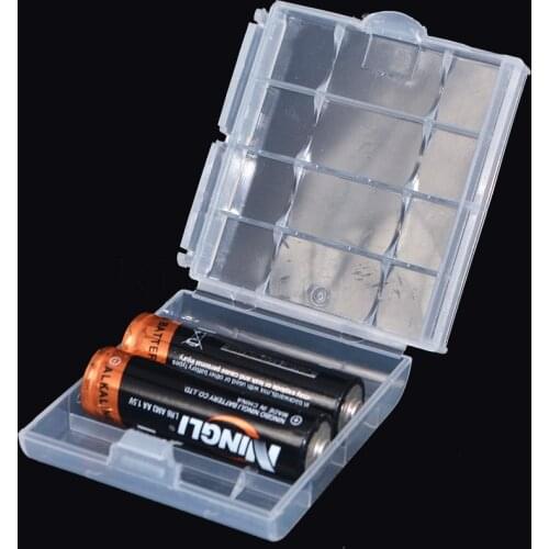 Kebidumei 5pcs/Lot Brand New Battery Hard Plastic Case Holder Comtainer Storage Box Cover for AA AAA 14500 10440 Battery Case