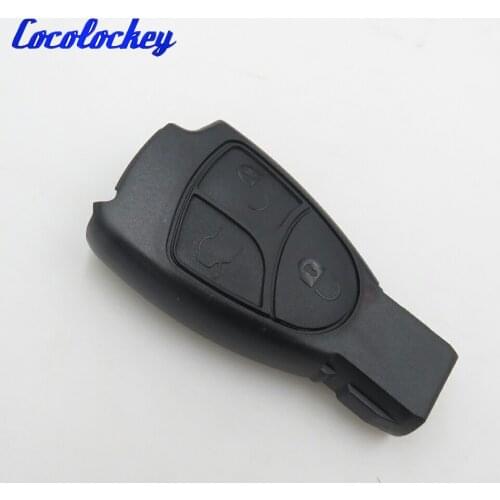 Cocolockey New Replacement Remote Key Shell Case Fob 3 Button for Benz No Logo