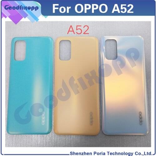 For Oppo A92s A52 A72 A9 A9X Battery Back Cover Door Housing Case Rear Cover Parts Replacement