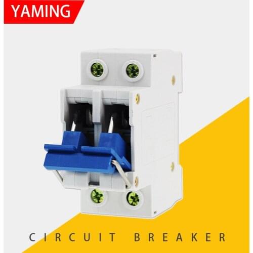 63A Isolating Switch 2P Knife-brake Type Isolator Circuit Breaker DIN Guide Rail Type Photovoltaic Switch