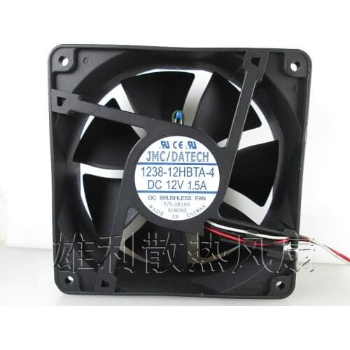 JMC DATECH 1238-12HBTA-4 pn DQ5DC11J406 12CM 12V 1.50A