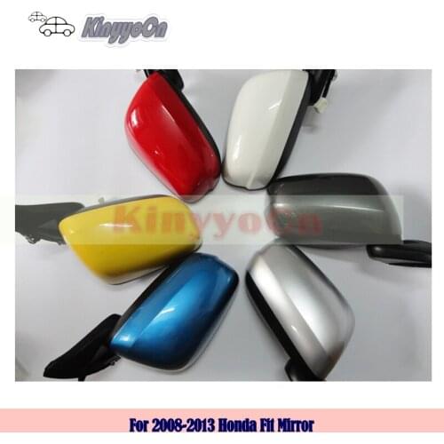 Kinyyocn For Honda Fit 2008 09 10 11 12 2013 External mirror Rearview Mirror Rear view mirror outer side mirror Assembly