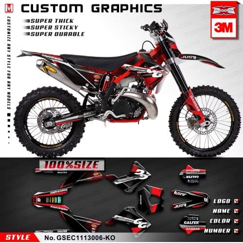 KUNGFU GRAPHICS Dirt Bike Stickers Kit for GAS GAS EC 125 200 250 300 2T 450 4T Six Days 2011 2012 2013 Style no. GSEC1113006-KO