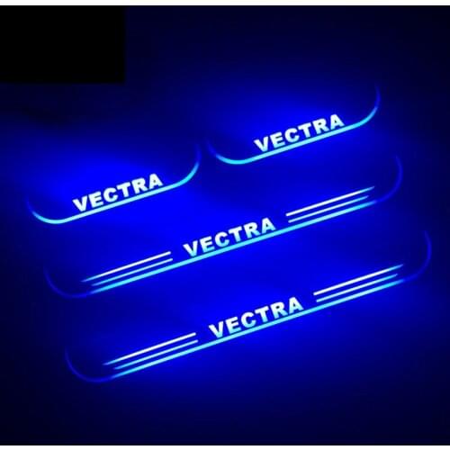 Welcome Pedal Lights For Opel Vectra C Pedal car Door Sill Pathway Lamps led thresholds scuff plates Avante md auto accessories