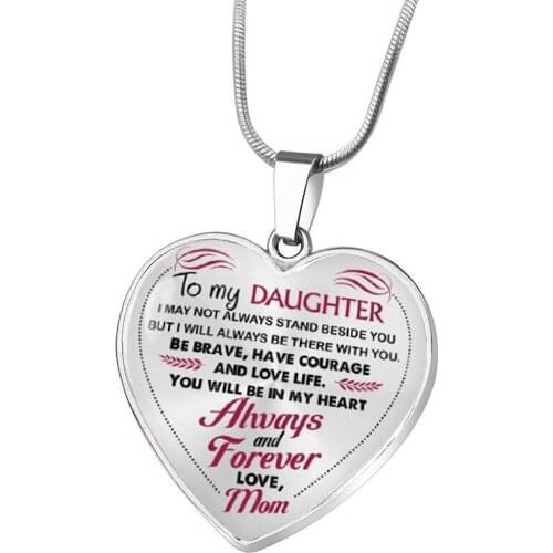 New Stainless Steel Necklace Peach Heart Alloy Pendant Jewelry Heart-shaped Key Chain Customization Heart Necklace