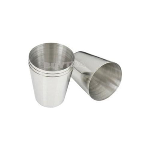One Or 4Pcs 35ML 1oz Stainless Steel Camping Cup Mug Outdoor Camping Hiking Folding Portable Tea Coffee Beer Cup