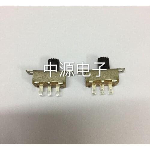 Original new 100% toggle switch SS12F32G7 white shell with fixed hole 3pin 2 gear vertical sliding cross handle switch