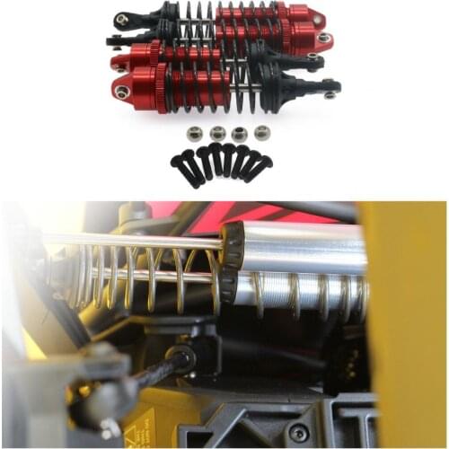 4Pcs/Set Shock Absorber Anti-rust Heavy Duty Aluminum Alloy Front Rear RC Shock Damper Parts for 1/10 Traxxas Slash 4x4 727