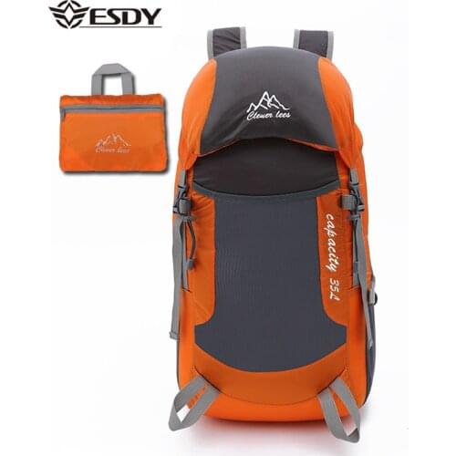 Foldable Bag Lightweight Outdoor Travel Men Backpack Trekking Climbing Mountain Waterproof Hiking Backpack Women Softback Bags
