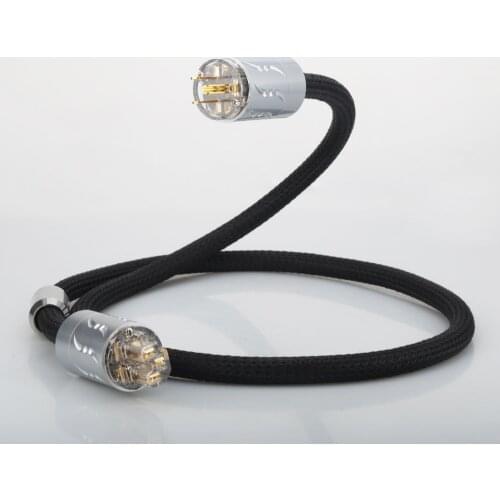 Viborg 16pcs Multplex Copper US Audiophile AC Power Cable With Pure Copper Gold Plated Power Plug HI-End HIFI