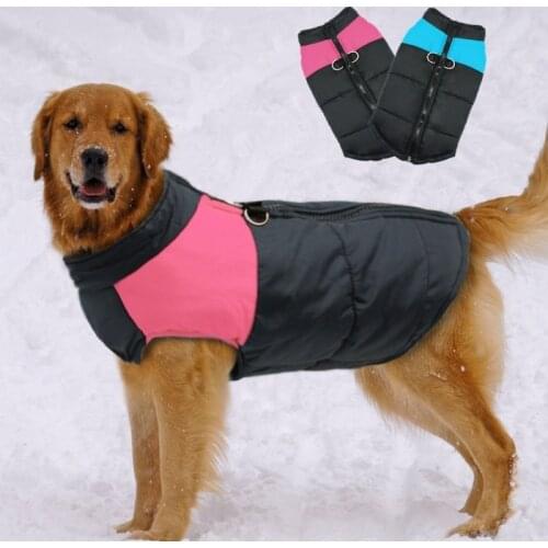 Waterproof Big Dog Vest Jacket Winter Warm Pet Dog Clothes For Small Large Dogs Puppy Coat Dogs Pets Clothing Ropa Para Perros