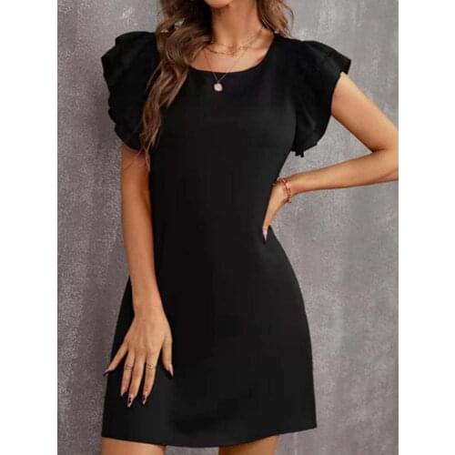 YIKUO Solid Summer Dresses