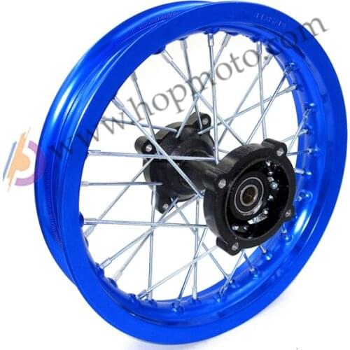 12mm or 15mm Rear 1.85-12 inch 6000 Aluminum Alloy Back Wheel Rim PIT PRO Trail Dirt Bike Redpit bike parts Blue colour