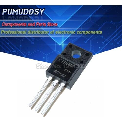 10PCS CS2N60F TO-220F CS2N60FA9H TO-220F 2N60 2A 600V MOS