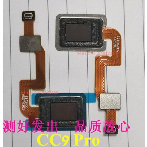 100% Original Fingerprint sensor Flex cable For Xiaomi CC9 Pro CC9pro Home button Unlock Fingerprint scanner Touch ID connector