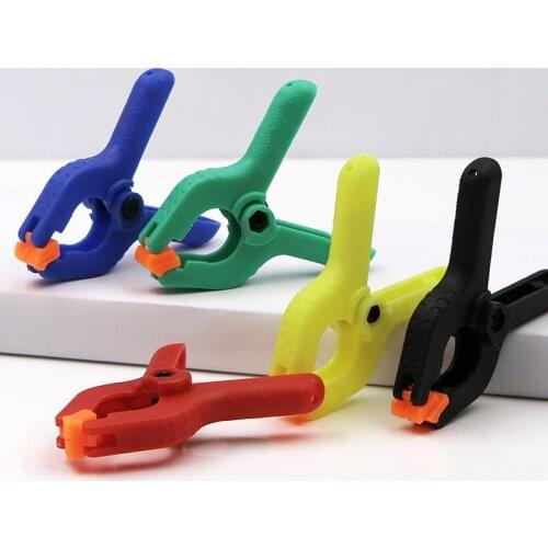 2 inch color woodworking clip Plastic background clip Nylon spring Fixing clip woodworking tools