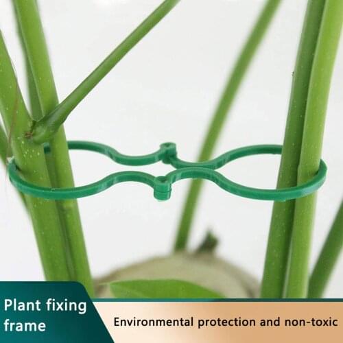 20pcs Garden Plant Twist Clip Ties Sturdy Green Coated for Gardening Reusable Cable Plant Cable Ties Plant Vine Tomato Stem Clip