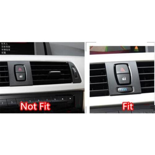 7x Carbon Fiber Car Front Air Conditioner Outlet Vent Frame Cover Trim Sticker For BMW 3 Series 2013-2015 GT 2013-2016