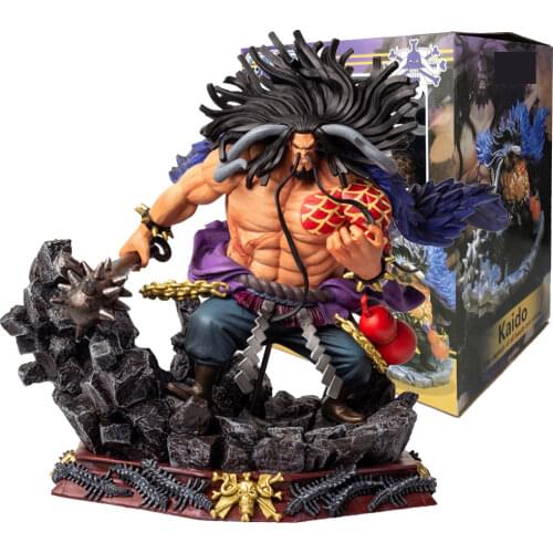 Anime ONE PIECE Beasts Pirates GK Battle Kaido Action Figure PVC Excellent Model Kaizokudan Figurine Toy Big Collections Gift