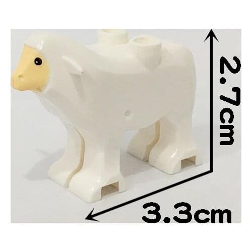 Sheep Animals Building Blocks Brick Kids Toys Animal Horse Crocodile Gorilla Tiger Lockings Figures Assemble