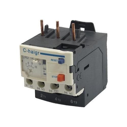 LRD 3P Electric Thermal Overload Relay 1NO 1NC 0.16A,0.25A,0.4A,0.63A,1A,1.6A,2.5A,4A,6A,8A,10A,13A,18A,24A,32A,38A