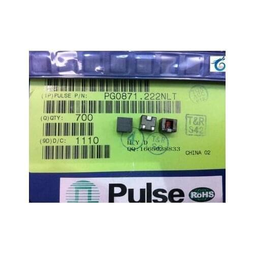 Fixed inductors choke PG0871.222NLT SMD material typing 222NL