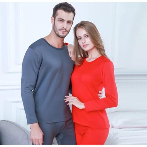 Long Johns Winter Women Men Warm Thermal Underwear Set For Winter Layered Clothing Velvet Thick Thermal Couple Plus Size XXXL