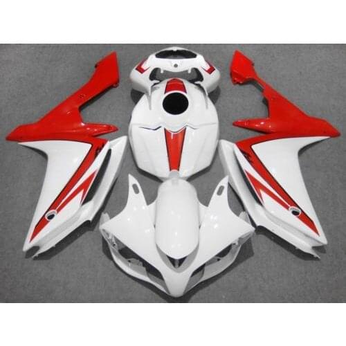 Custom Injection mold Fairing kit for YZFR1 07 08 YZF R1 2007 2008 YZF1000 yzfr1 ABS white hot red airings set+gifts YY19