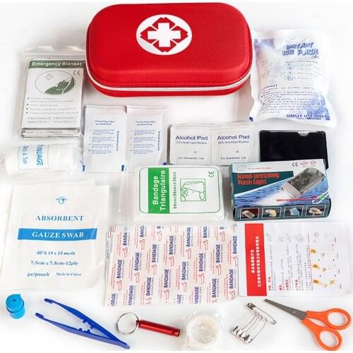 Multi-tool Portable Mini Outdoor Emergency Survival First aid kit Bandage First Aid Tools 44/39/120/18/102/234/46/29 PCS