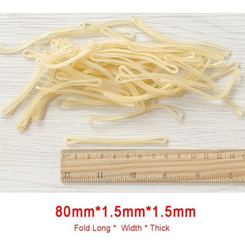 Perimeter 120-160mm Translucent Quality Elastic Rubber Bands Stretchable Packaging Band Loop O Rings For Home School Office