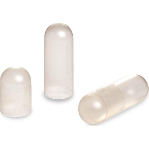 Size 0) 5000 Pieces / Carton, Clear, Empty Vegetarian Joined Capsules