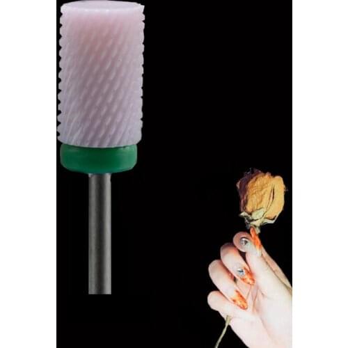 Pink Ceramic Nail Drill Bit - Large Barrel Bit C
