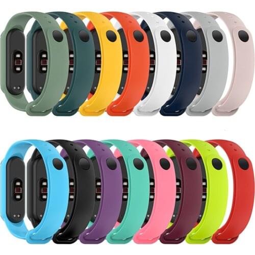 For Mi Band 6/6 NFC Watch Band Silicone Wristwatch Strap Bracelet Belt