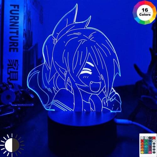 Anime Food Wars Led Light for Bedroom Decor Night Light Kids Children Birthday Gift Manga Shokugeki No Soma 3d Lamp Bedside