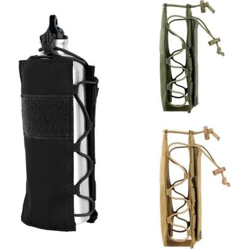 Tactical Molle Water Bottle Pouch 1000D Nylon Military Canteen Cover Holster Outdoor Travel Kettle Bag