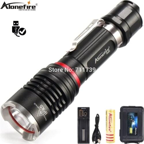 AloneFire X960 3800LM Mobile power usb flashlight LED CREE XM-L L2 rechargeable Torch Lanterna Lamp Power display Flash Light