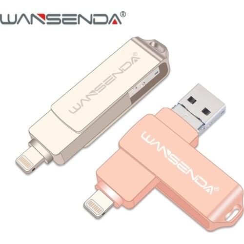 WANSENDA Usb 3.0 OTG Pen Drive Rotation USB Flash Drive 16GB 32GB 64GB 128GB Micro Usb Stick Pendrive for iPhone/Android/PC